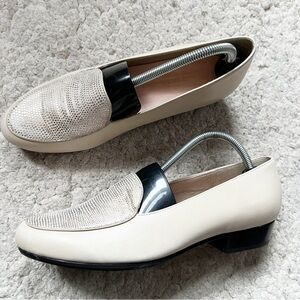 Munro Cream and Black Loafers